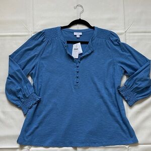 J. Jill Slub Knit 3/4 Sleeve Tee